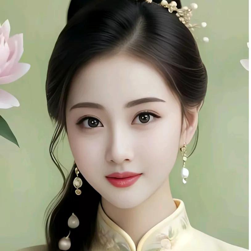 古装美人，粉嫩花妆，古典优雅，尽显东方之美。古典国风妆容 古风妆容照 紫衣美人妆