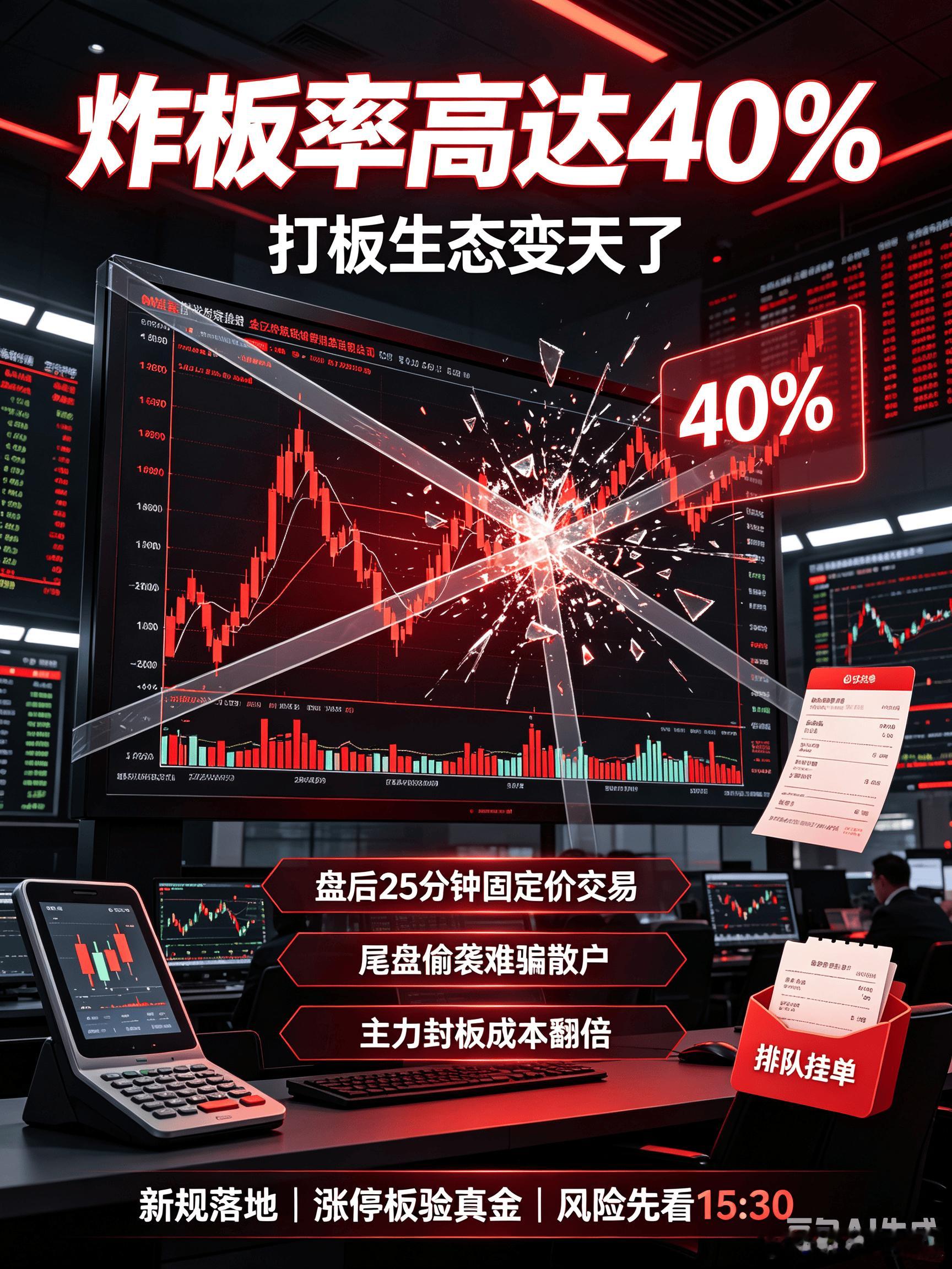 美股存储概念股集体大涨美股芯片股全线大爆发涨停板被新规捅破！炸板率高达40%，打