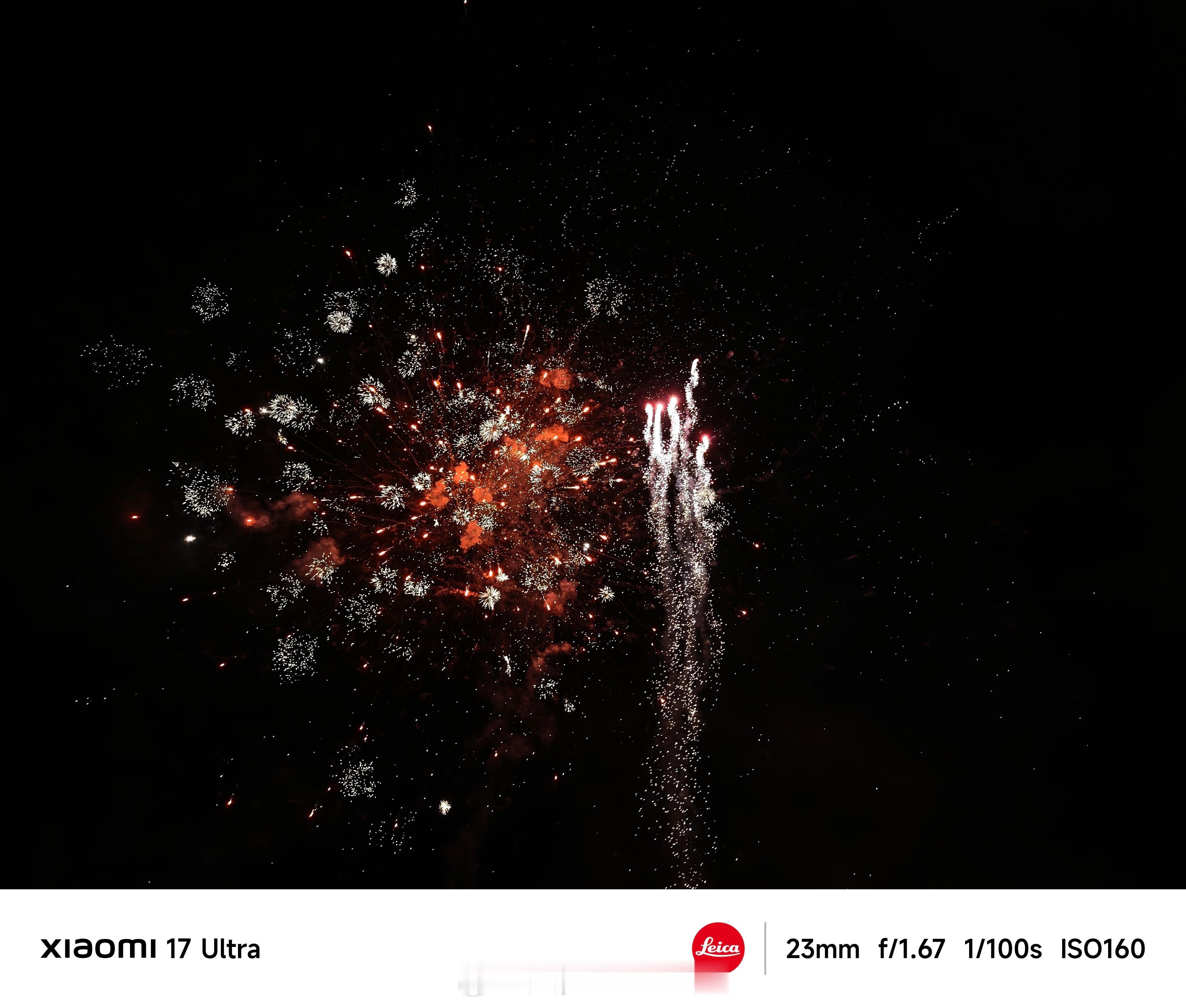 小米17Ultra 拍烟花太好看了！！！