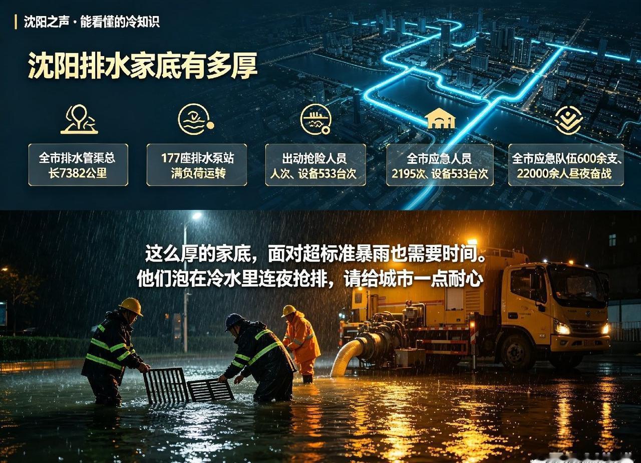 沈阳之声・能看懂的冷知识 | 沈阳排水家底有多厚？

沈阳市水务局累计出动抢险人