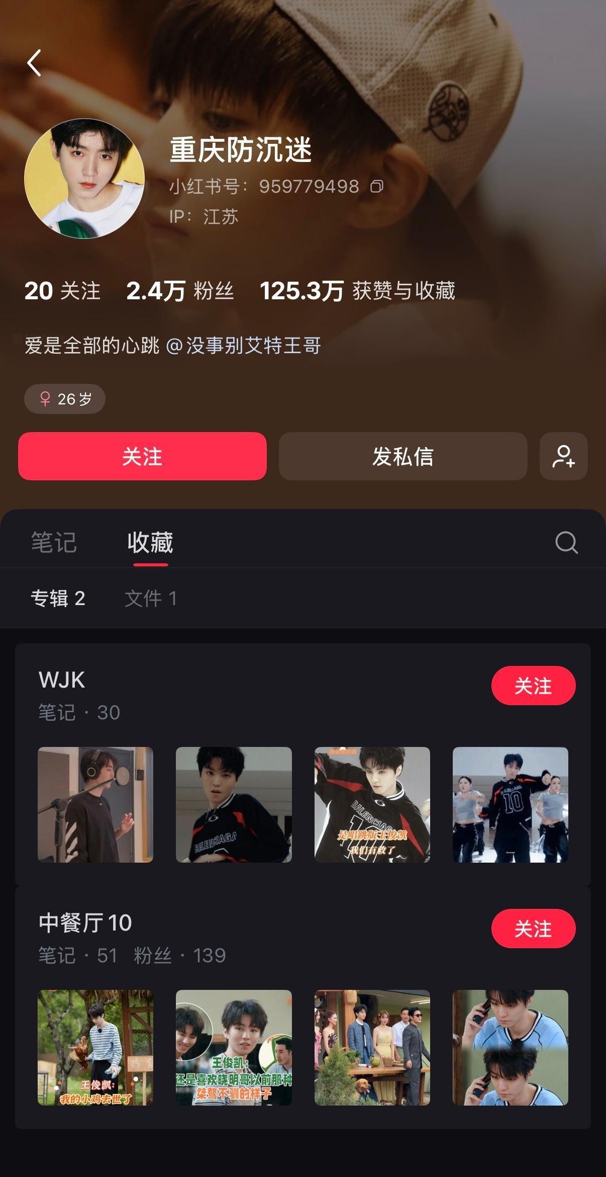 考虑到中餐厅和专辑应该都是会有比较长期的宣传过程，所以我在📕搞了两个公开收藏夹