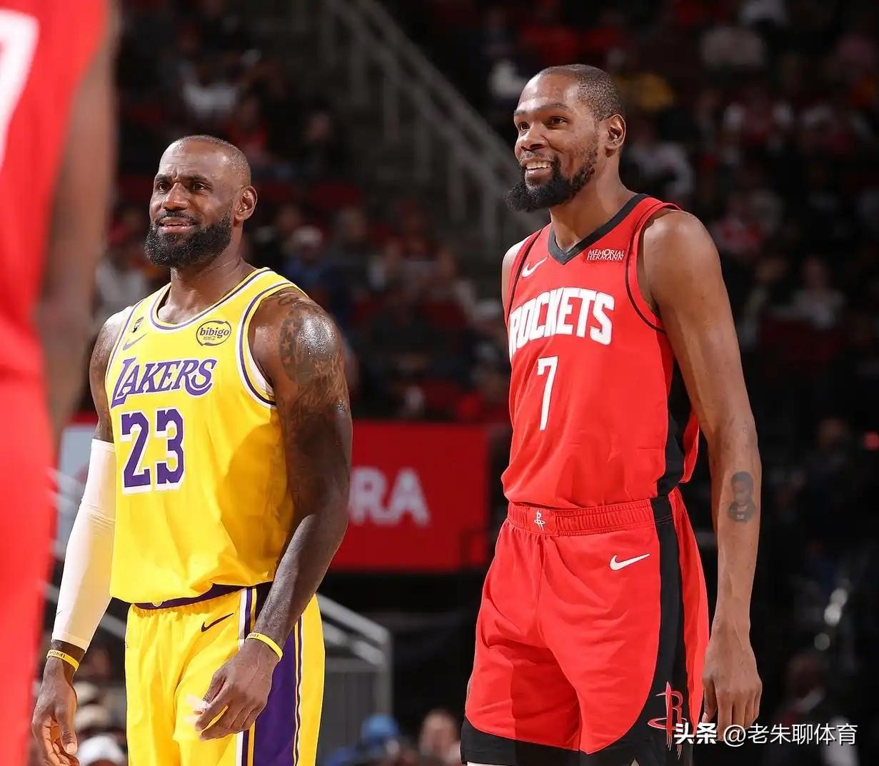 把詹姆斯换成杜兰特，湖人只会变得更好！
近期，火箭队连续两场输给湖人队，杜兰特场