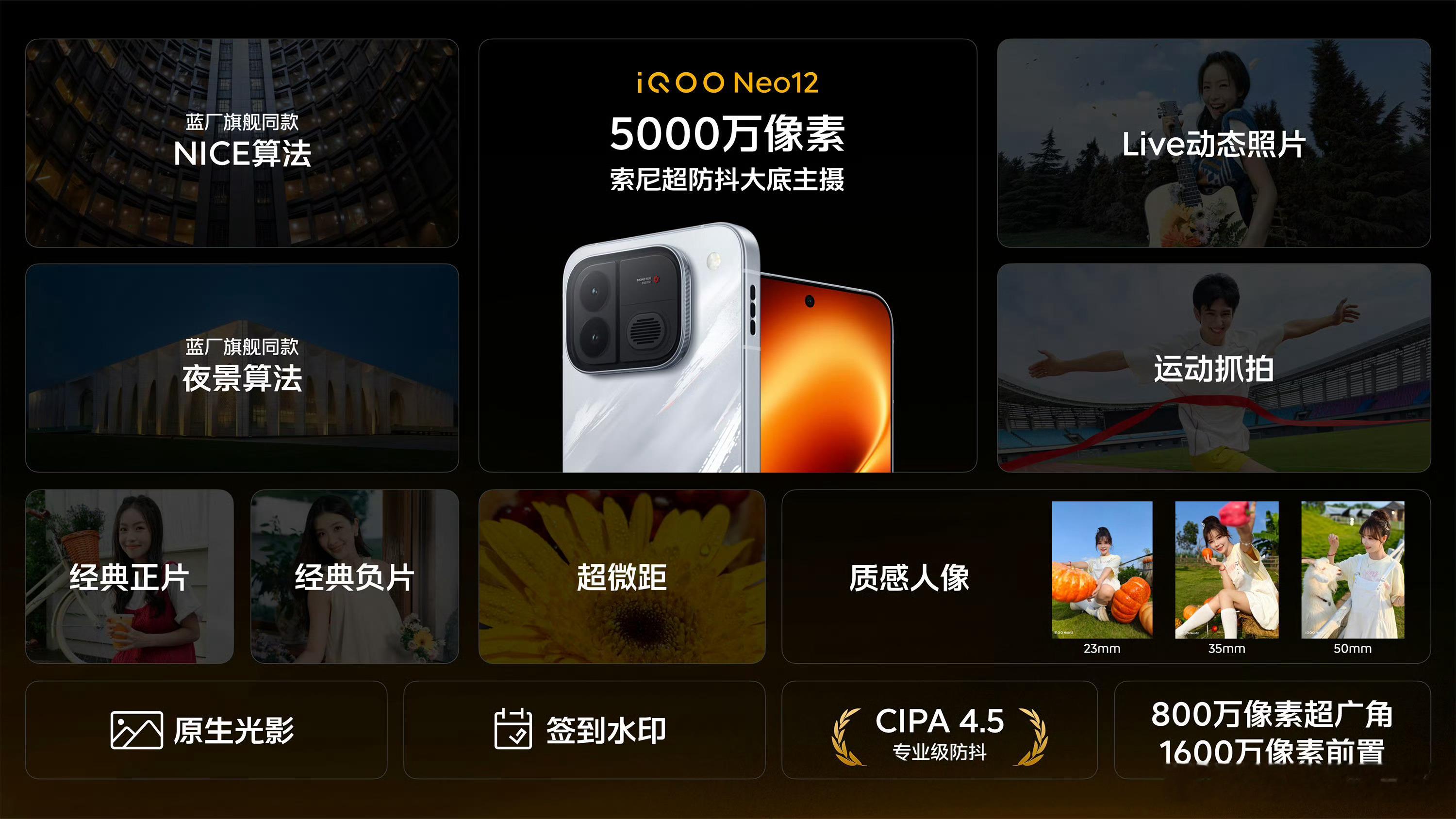 iQOO Neo12相机方面虽然没抱什么大希望，但是没想到还是不错的。搭载500