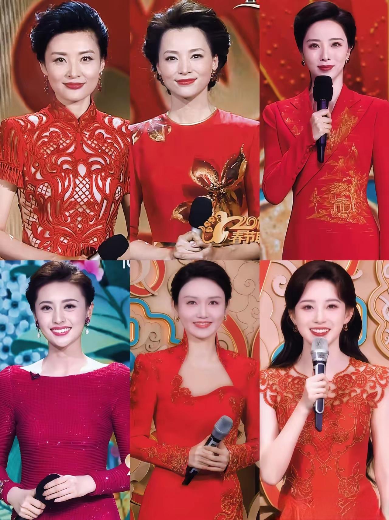 央视六位女主持各有风采！张舒越气质卓然，周涛颜值出众，董卿更是功底扎实、场控超强