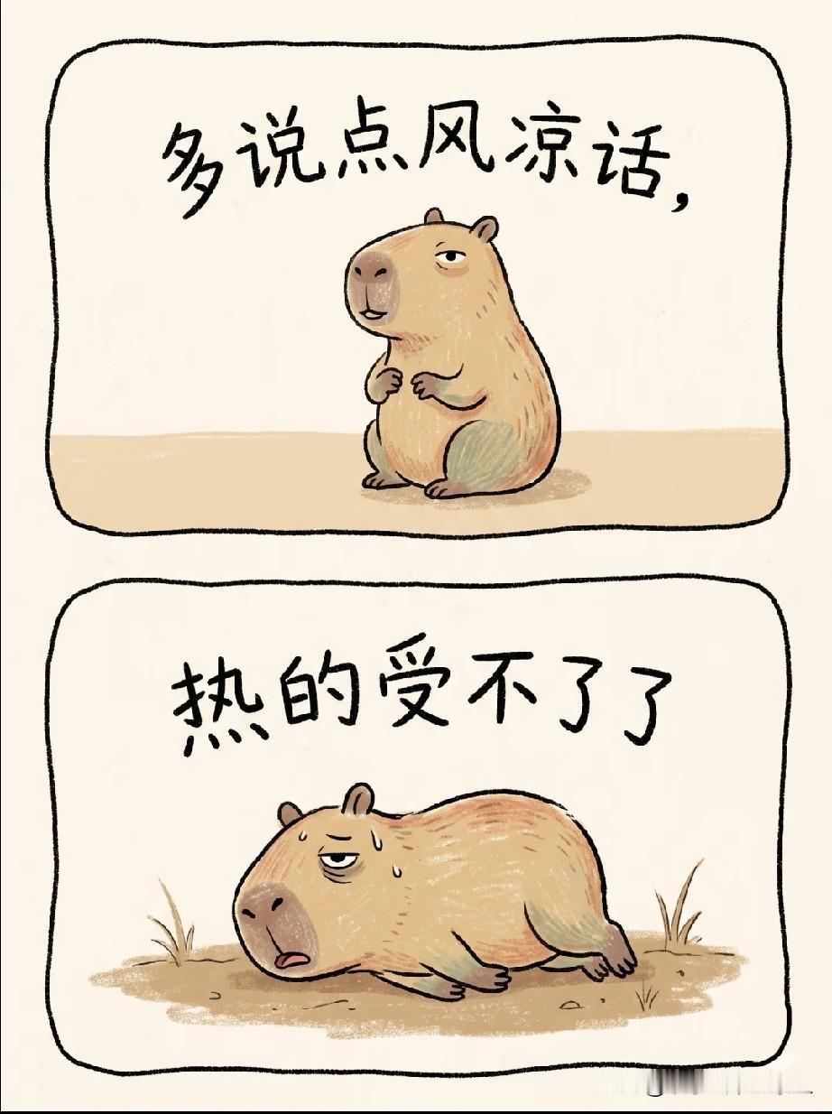 真是热啊，快给我讲几句风凉话