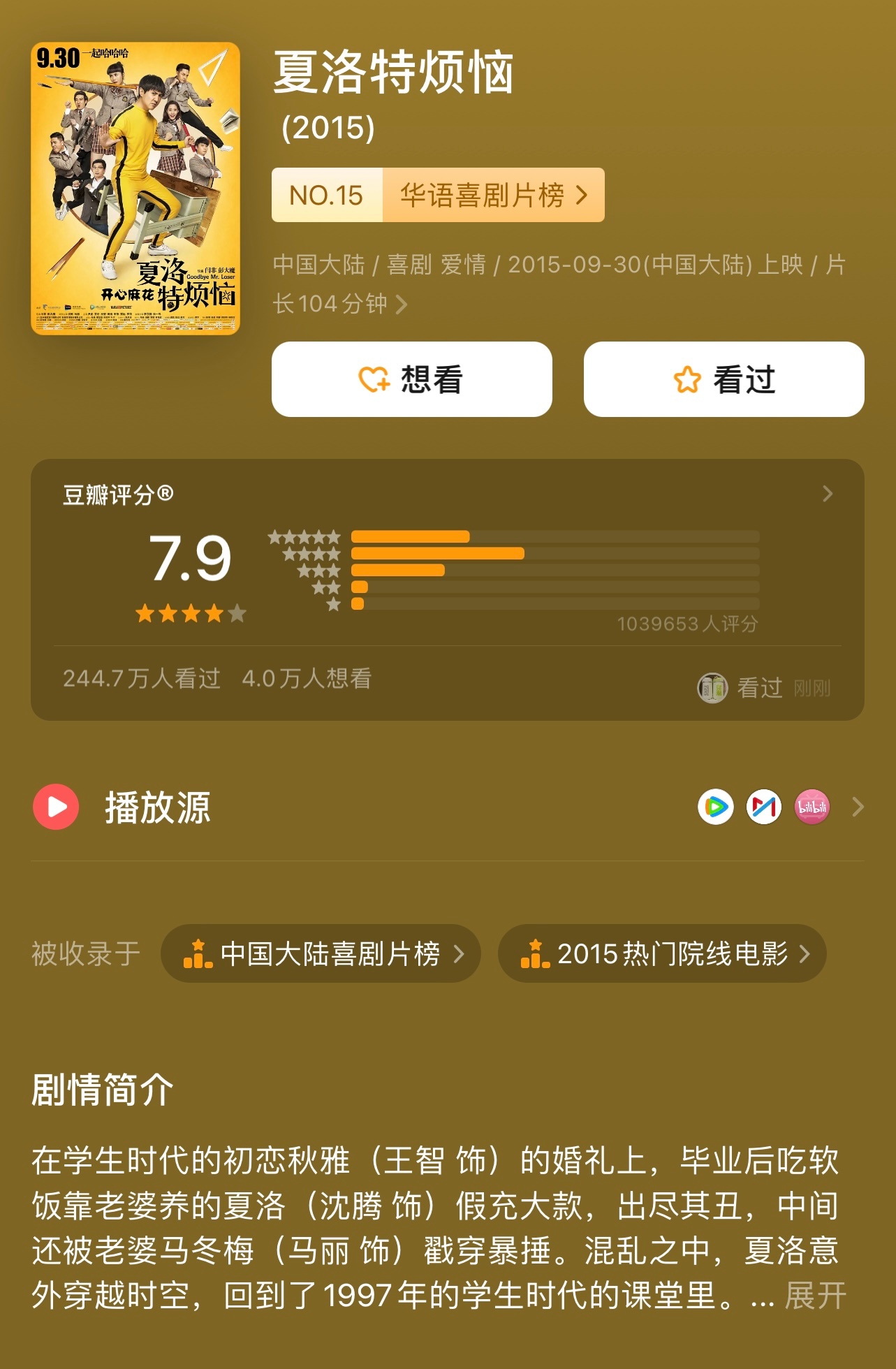 闫彭乌托邦三部经典电影啊，夏洛特烦恼，麻花演的太经典了，我最喜欢西红市首富，喜剧