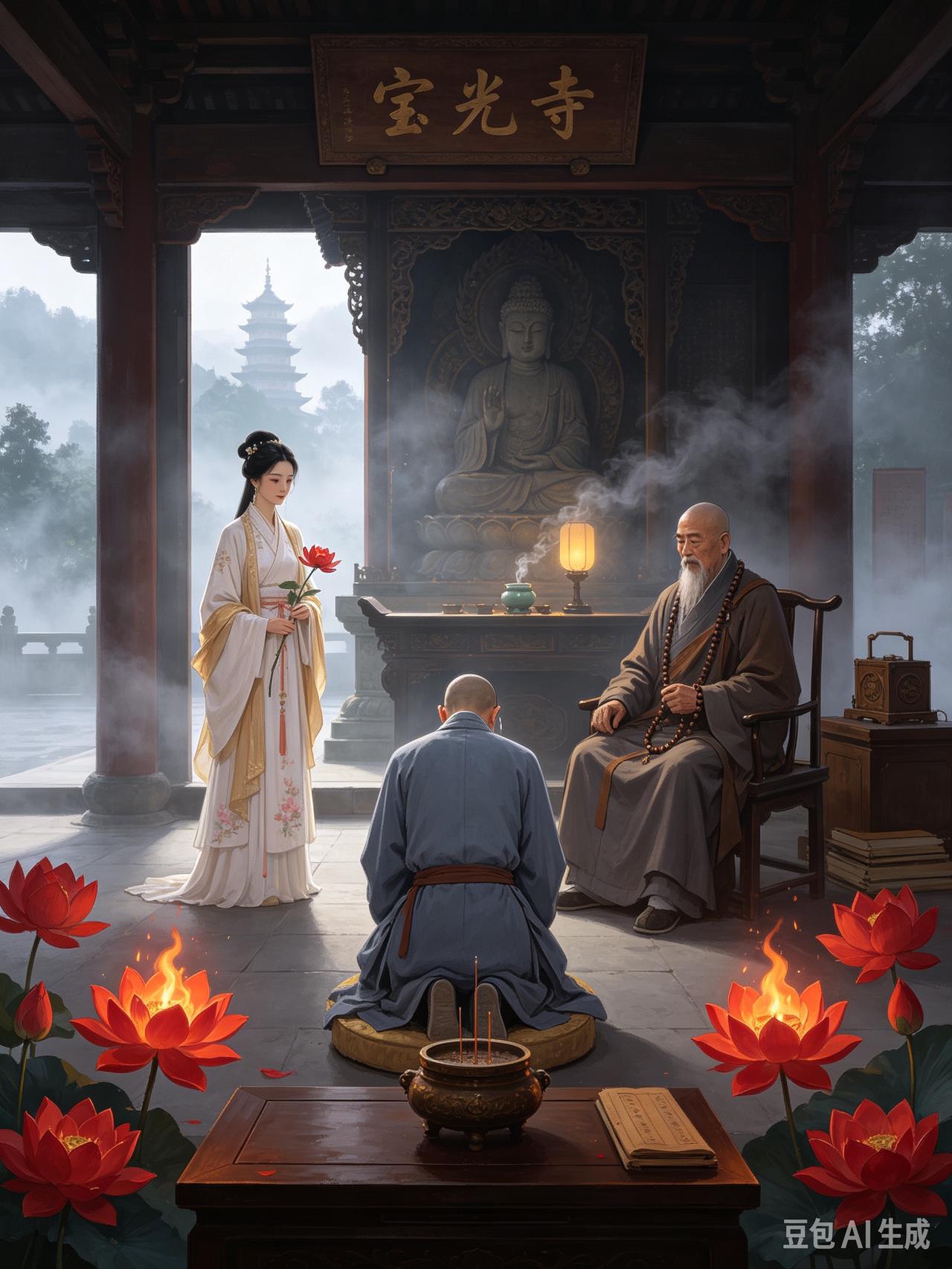 宝光寺的僧人都说，下一任方丈非慧光莫属。他一岁入寺，在寺中长大，二十年来潜心佛学