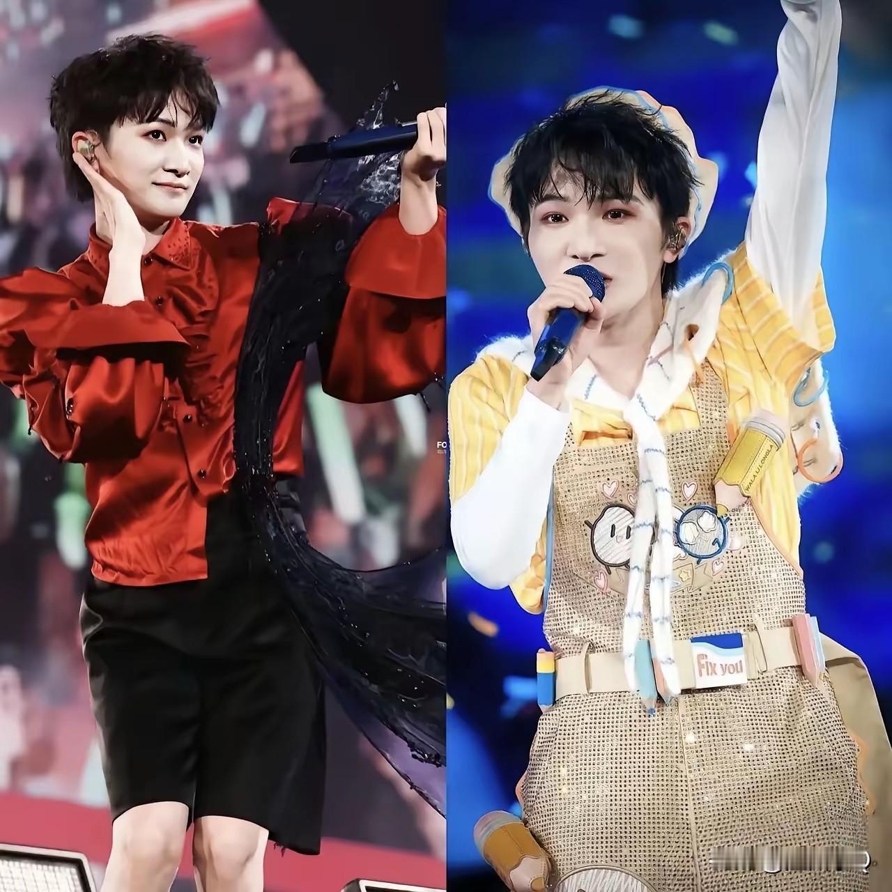 虽然用“可爱”去形容男孩子很不妥，但我真的找不到别的词去形容他。个子娇小，穿得又