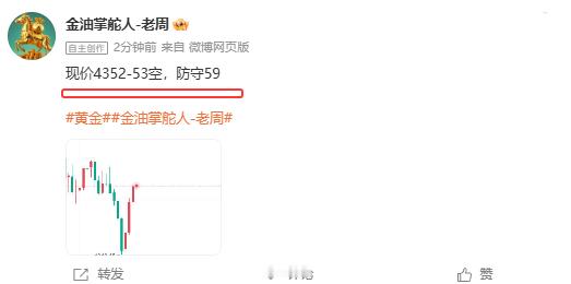 四十点利润已就位！！[赞啊][赞啊]黄金金油掌舵人-老周黄金逆势反弹原因 ​​​