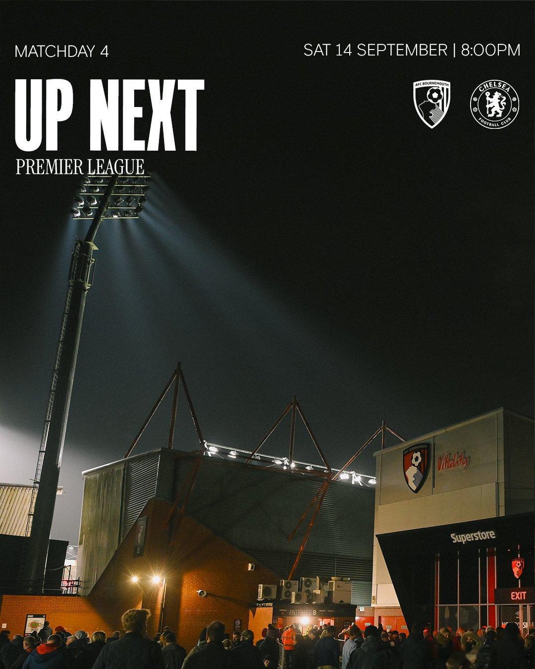 🔵𝐍𝐄𝐗𝐓 𝐌𝐀𝐓𝐂𝐇🔵🗓️英超第4轮🆚伯恩茅斯🏟️