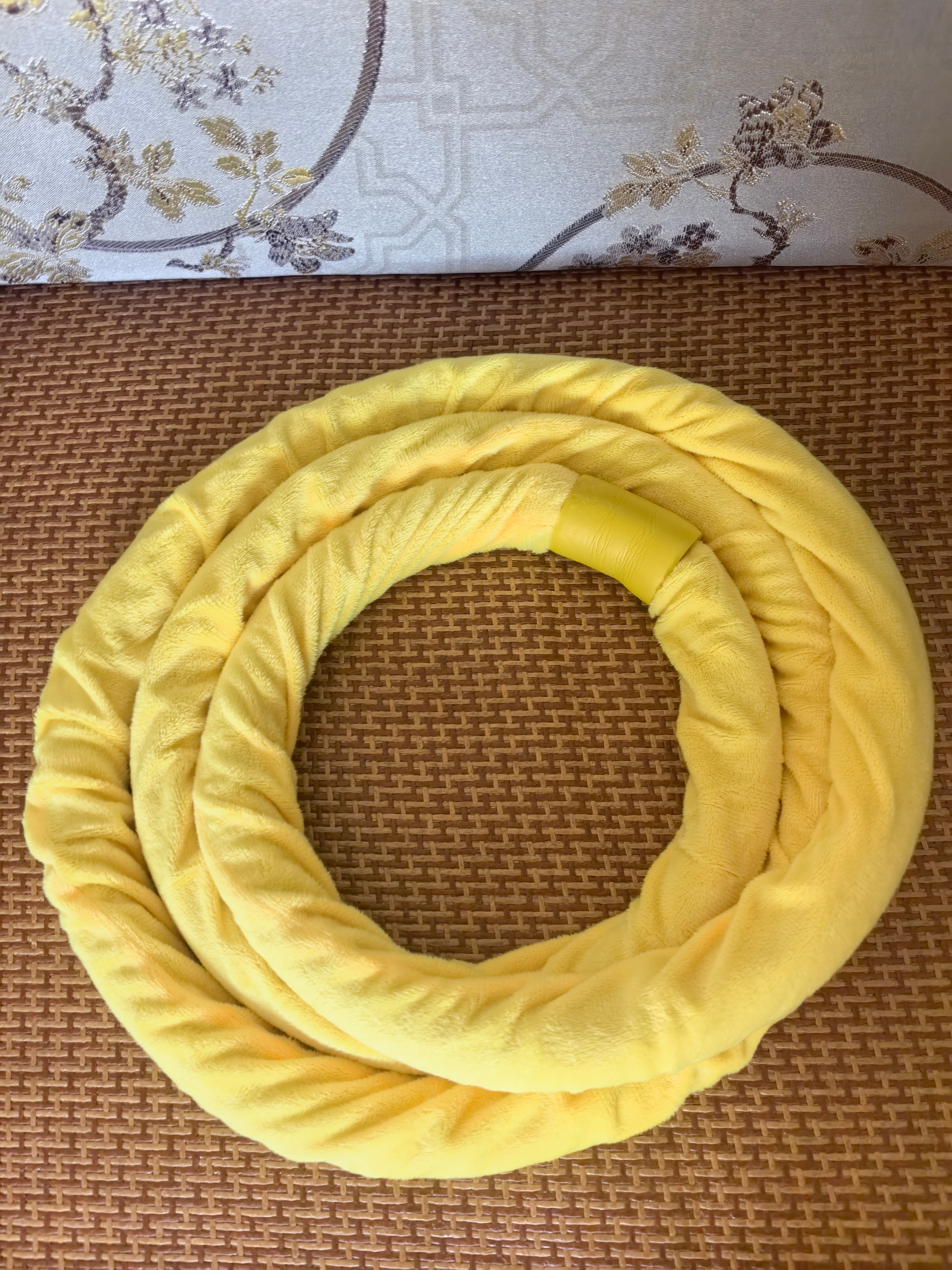 好姐妹真好太贴心了，知道我在努力减肥呢，送我一个呼啦圈，还是我们都爱的应援色😄
