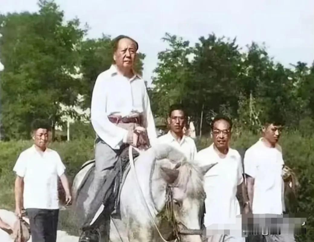 这是1964年毛主席计划骑马沿黄河考察时，拍下的一张珍贵的历史照片，不是AI生成