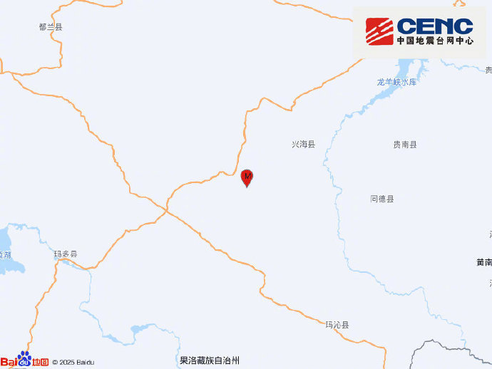 【#青海兴海5.7级地震#】中国地震台网正式测定：7月28日11时16分在青海海
