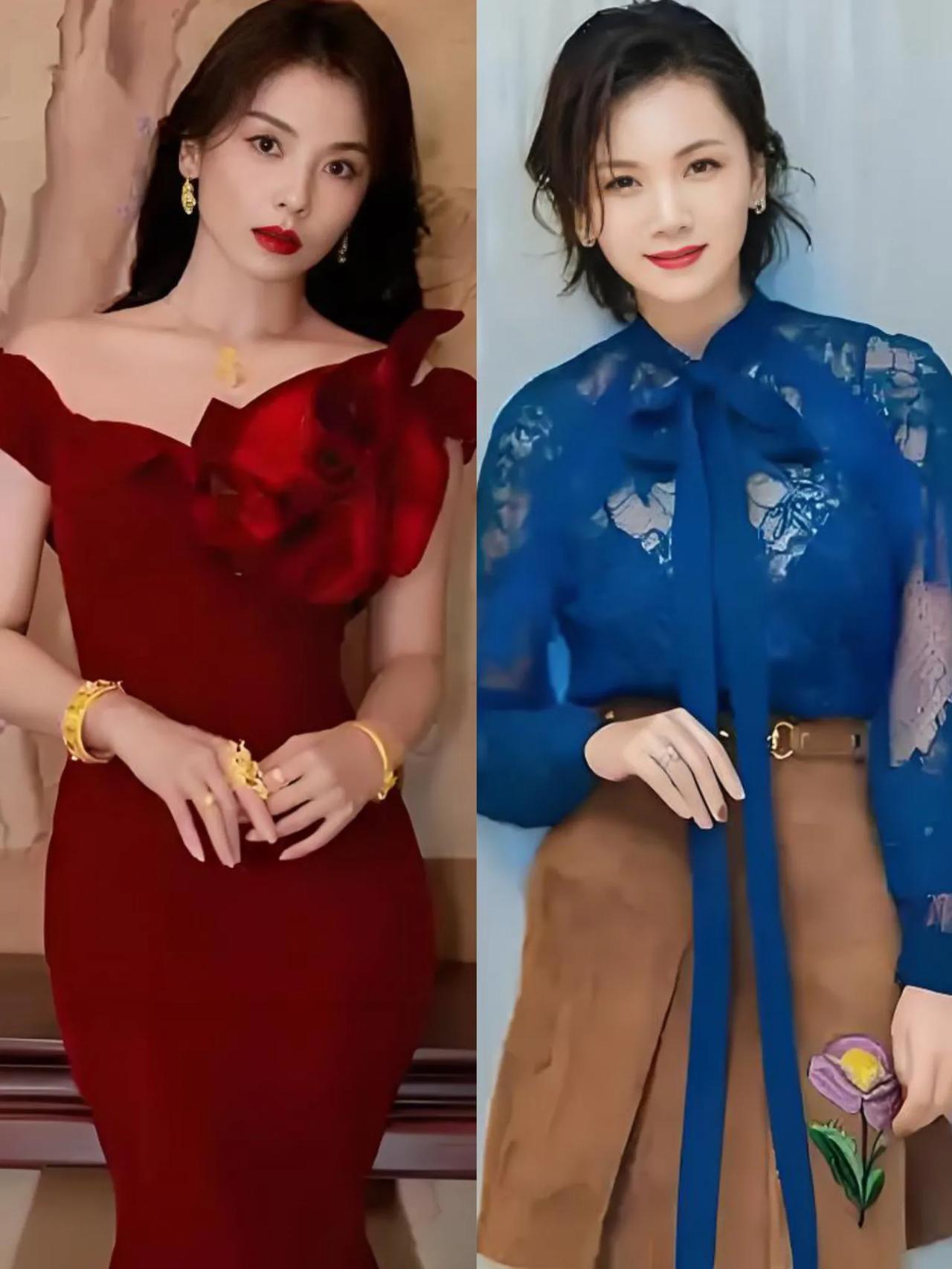 电视剧《利剑玫瑰》方子琳一出场，瞬间又多了个撞脸女明星的演员，把两人放一块儿简直