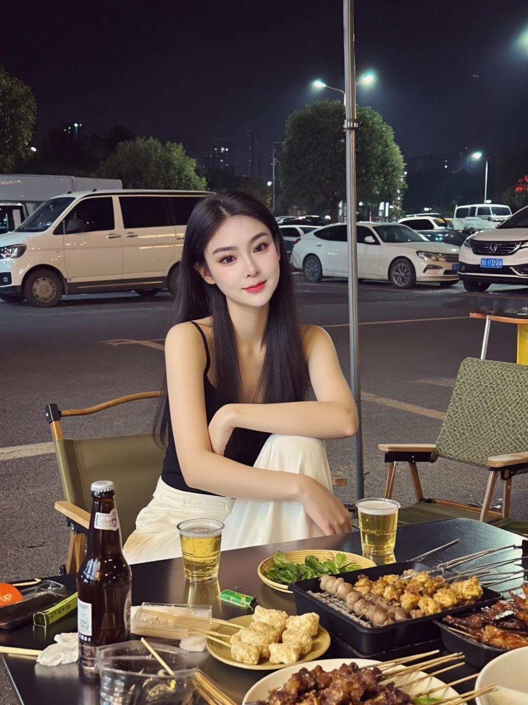 AI夜摊氛围感生活照