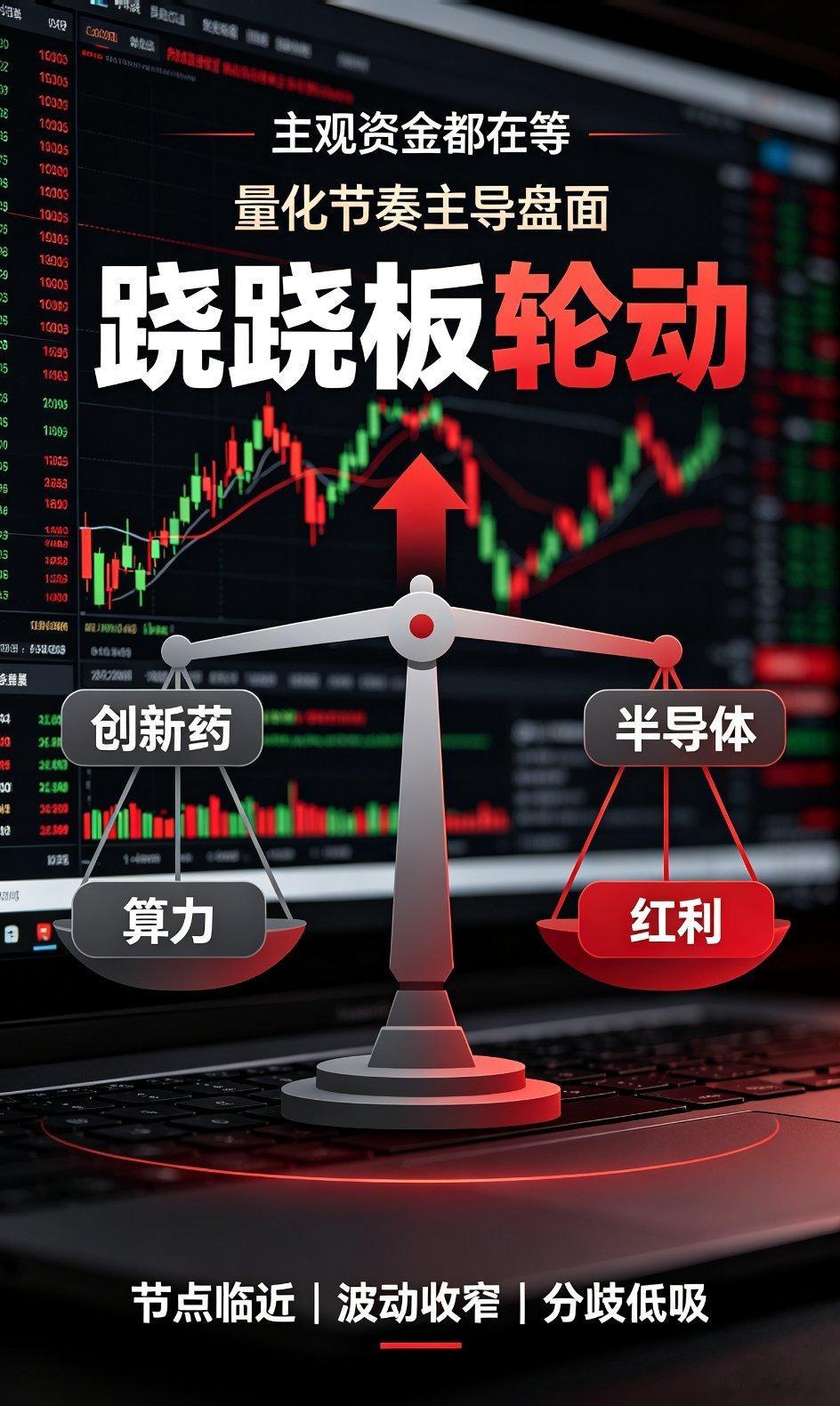主观资金全线观望，市场以量化轮动套利为主当下场内大资金都在等待长鑫相关节点落地，