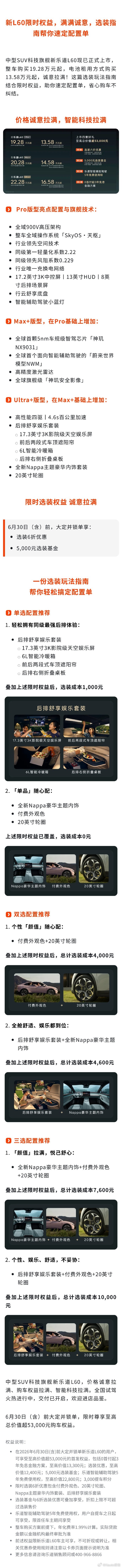 一图读懂新乐道L60上市购车权益新乐道L60现已正式上市并开启全国交付，整车购买