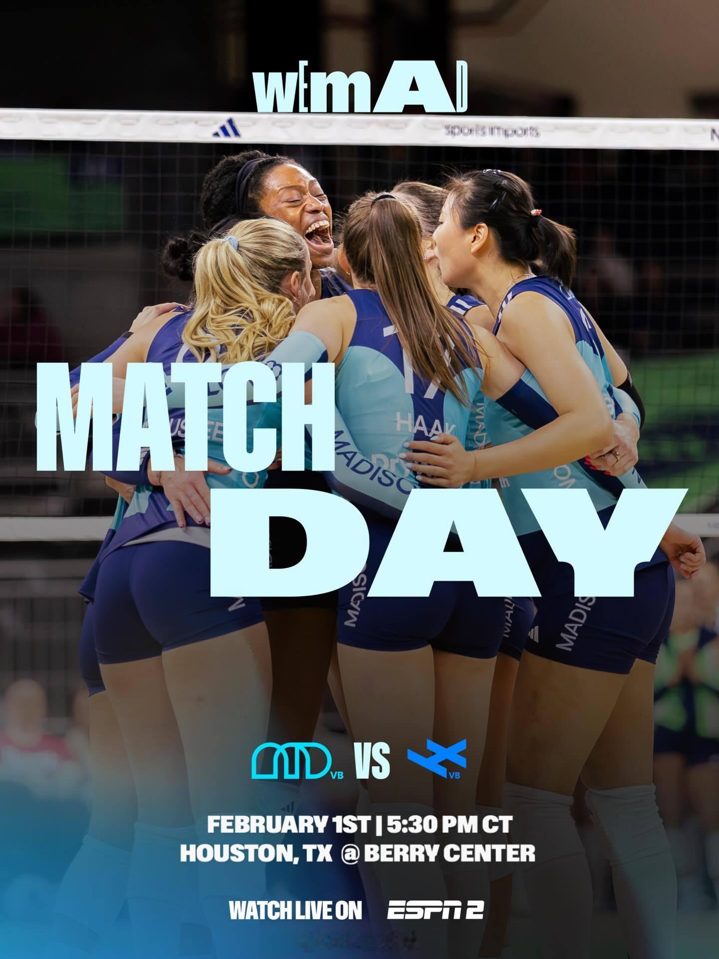 北京时间明天（2月2日）早晨07:30，2026美国LOVB女排职业联赛第4周，