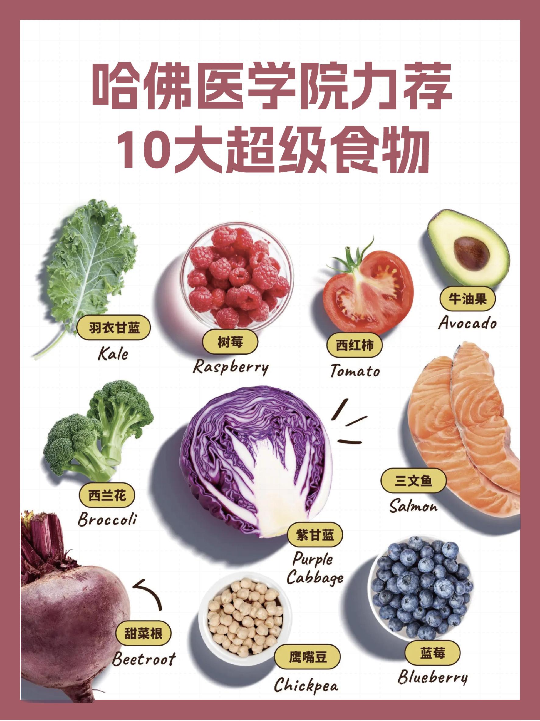 10大超级食物，赶快吃起来！