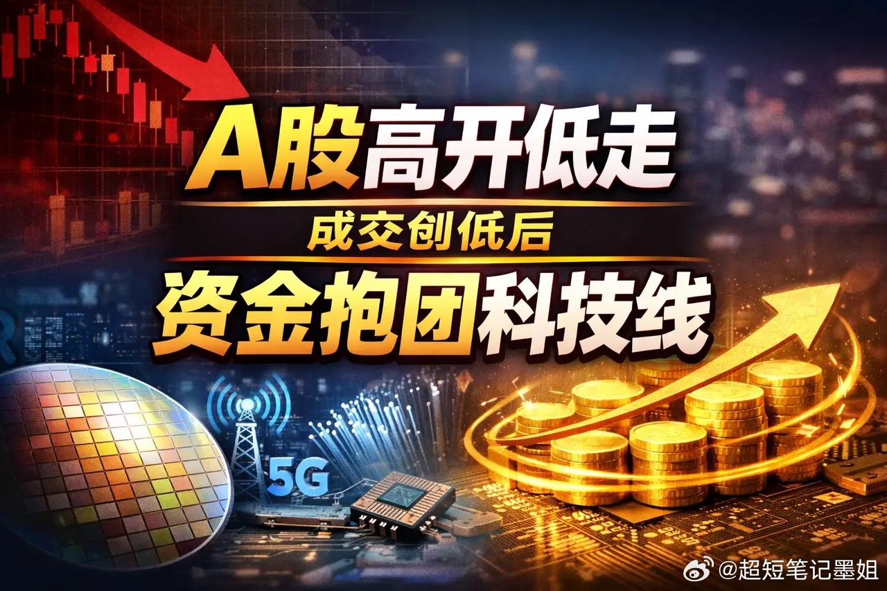 今天A股为什么越走越弱？我把盘面拆穿后，我只看到4个字：资金缩圈今天这盘，很多人