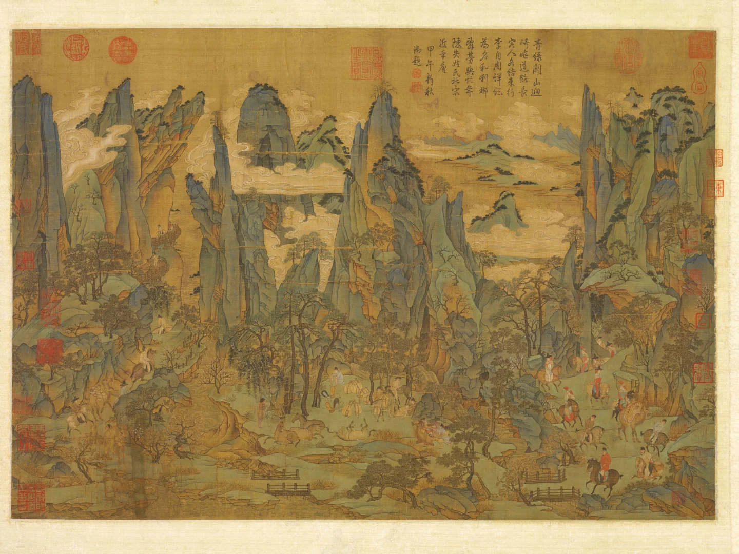 看名画里唐玄宗西逃蜀地 | 唐·李昭道（传）《明皇幸蜀图》▪️台北故宫博物院藏 