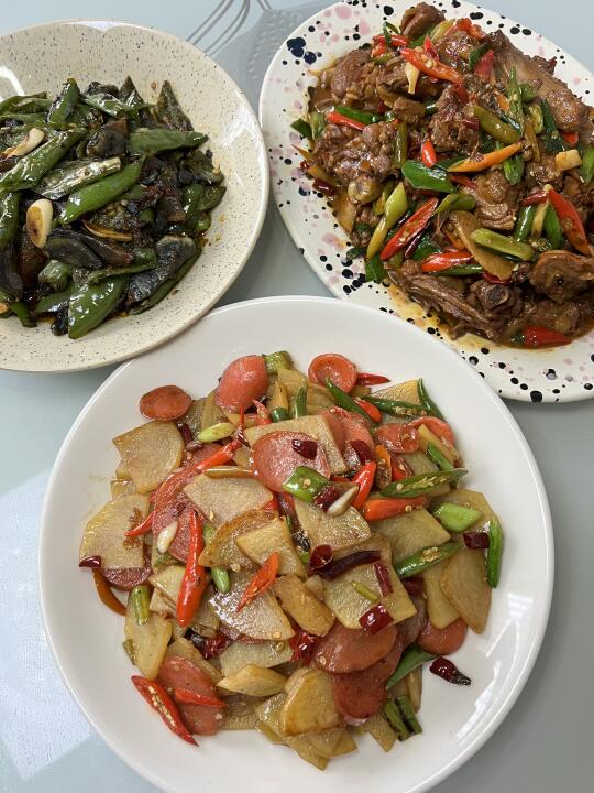 今日下饭菜！两碗饭！