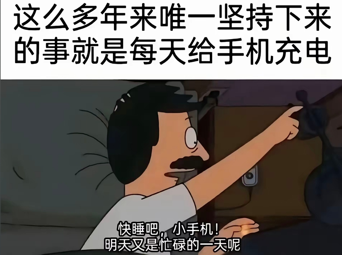 这些年来我唯一坚持下来的事，就算每天再累也会玩手机