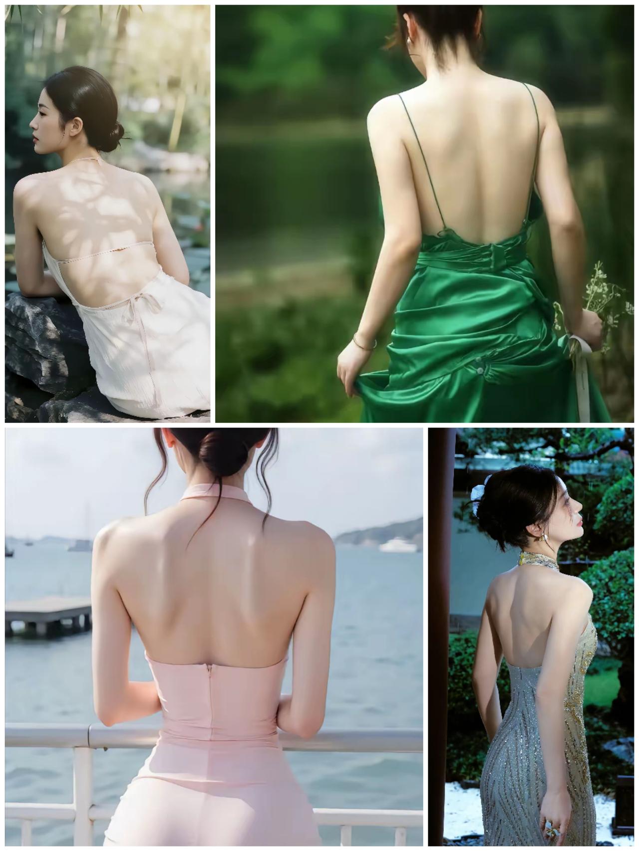 把背露给你，表明我和你就是一转身的距离。可以看背，其他的就不用想了。