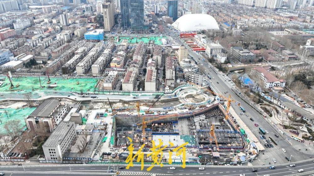 济南洪楼TOD城市更新加速，京东MALL首店年内亮相！2月8日，记者在济南二环东