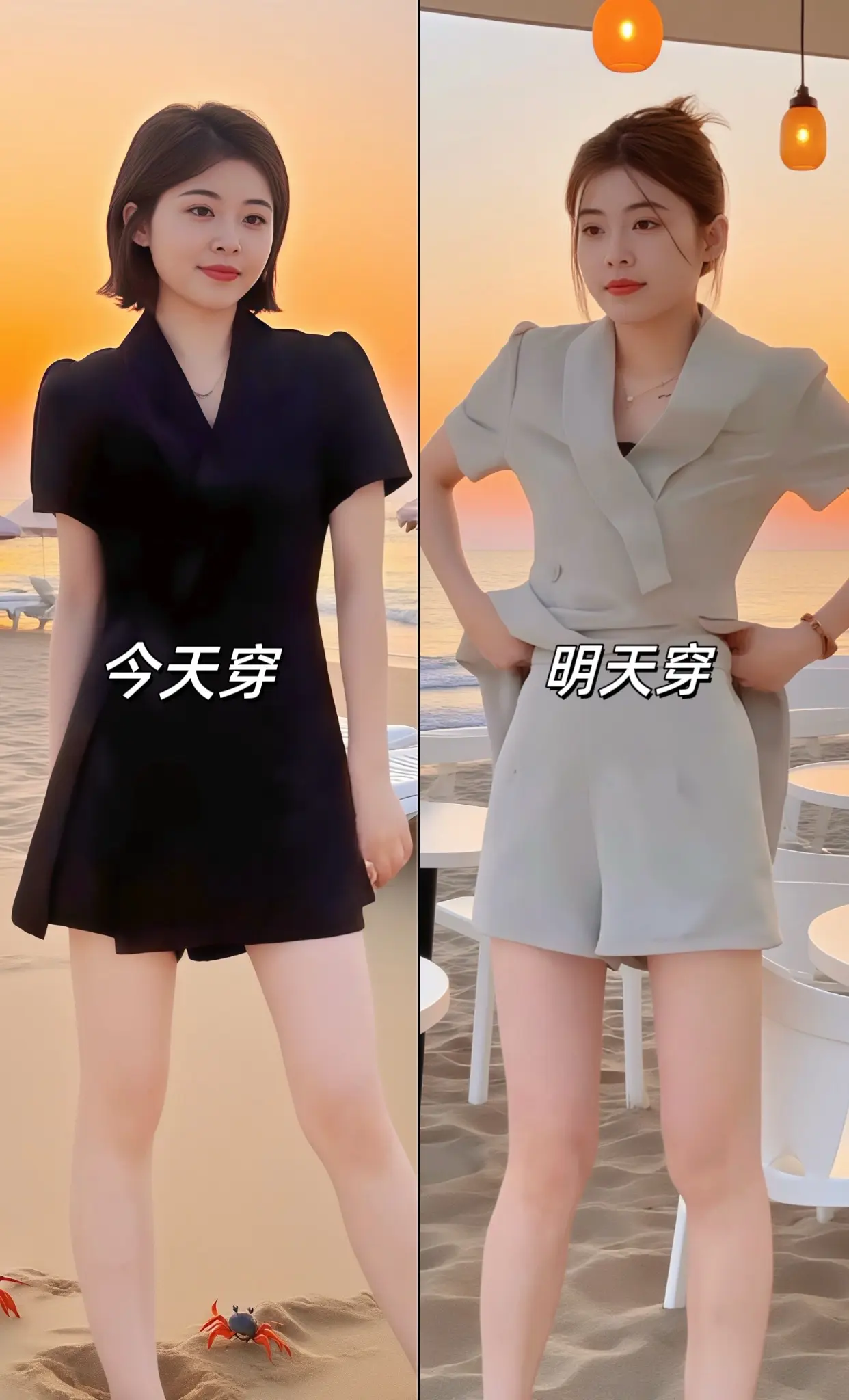 夏天穿衣服总怕显壮？肚子的小肉肉藏不住？这套韩系通勤套装专为微胖姐妹设...