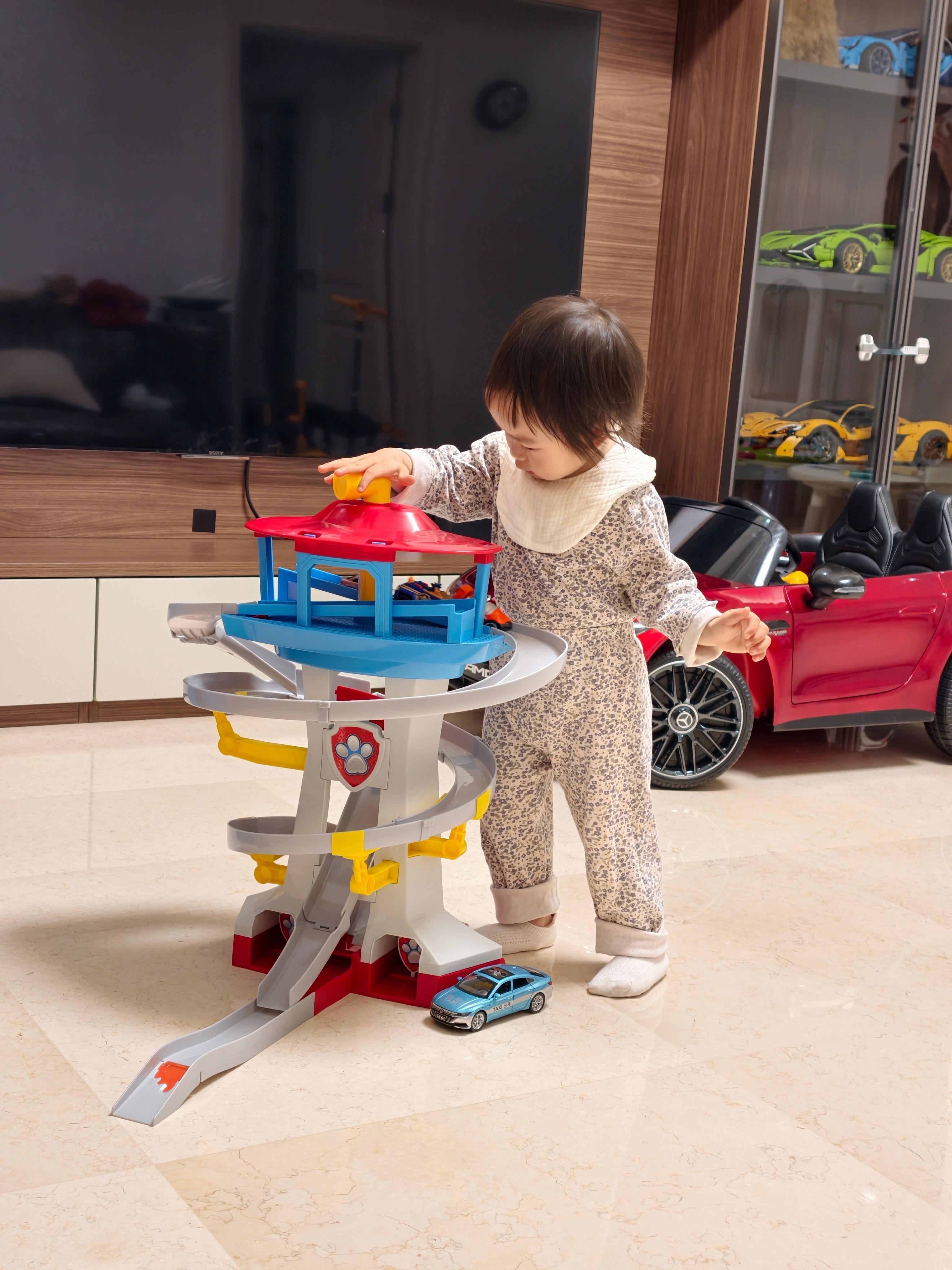 山姆这个汪汪队瞭望塔轨道车，有点东西，好玩 