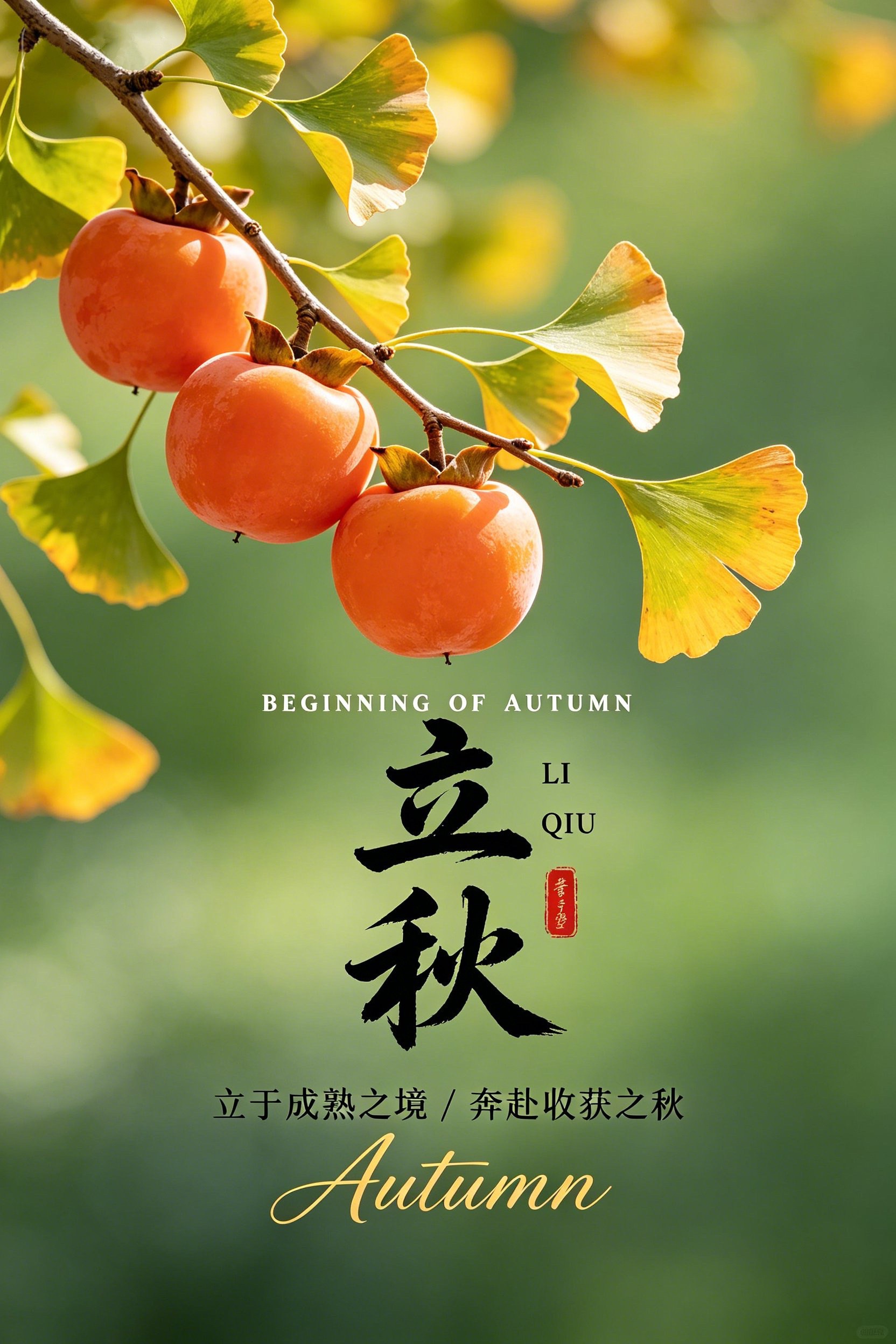 2026立秋节气图片海报壁纸拿图吱一声噢～ 立秋节气立秋