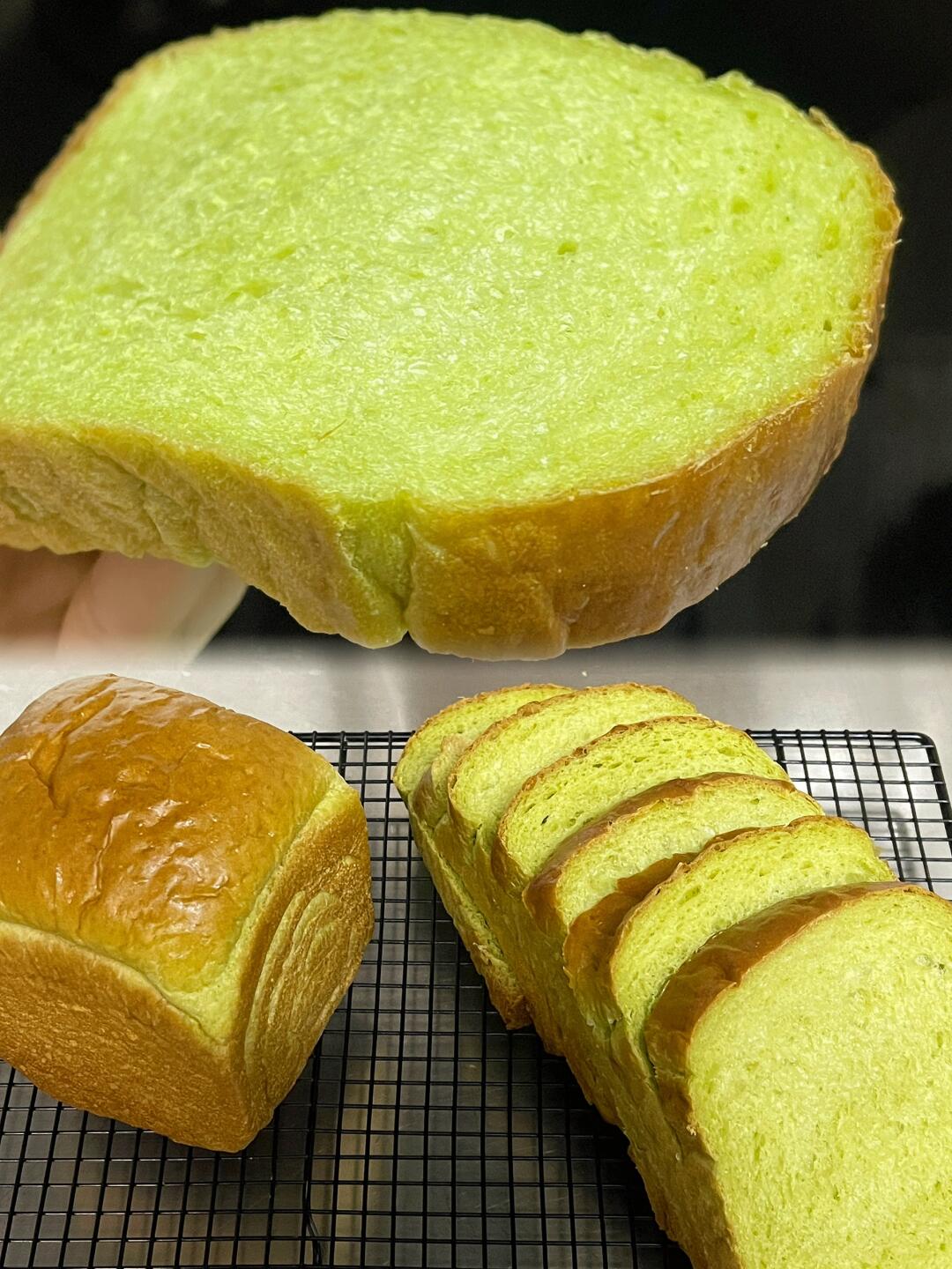 东南亚风味🍃斑斓椰奶生吐司🥥直接法