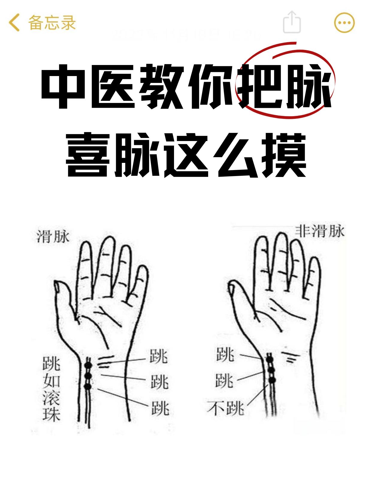 是不是喜脉，中医一摸就知道。如果妇女无病，把脉却见滑脉脉象，则可判断为...