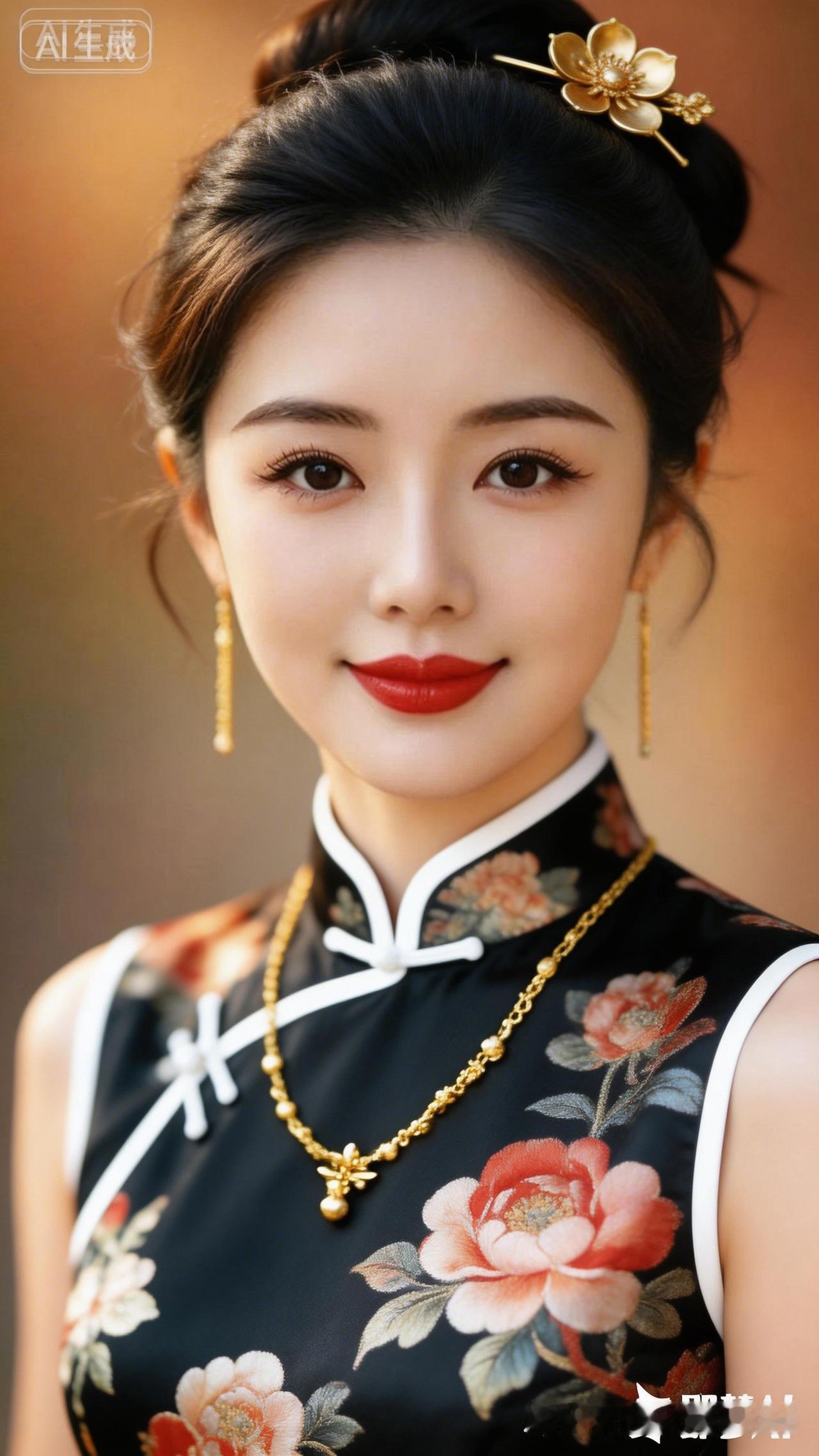 复古旗袍风，优雅气质，尽显东方韵味！