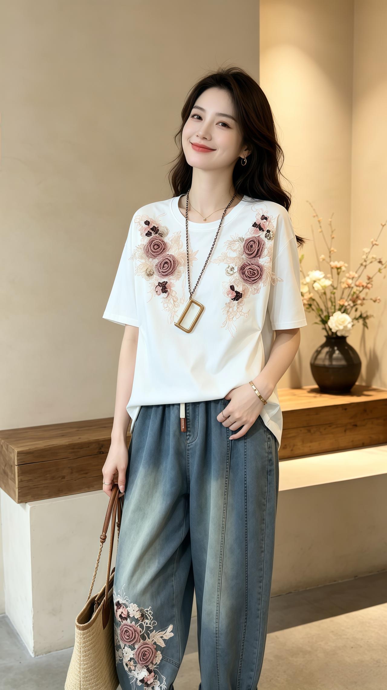 大码女装休闲穿搭穿搭今天穿什么 夏季穿搭