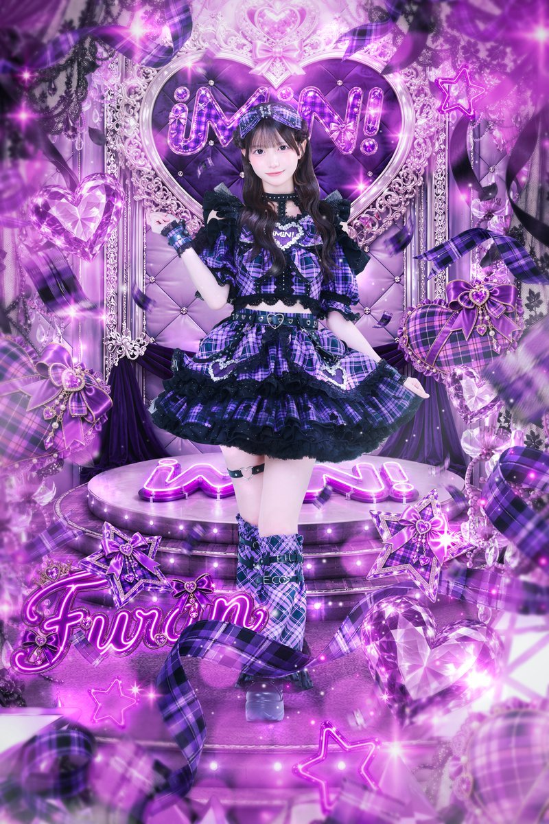 iLiFE!新妹妹团iMIN! 新成员艺写公开💜♡ 華咲ふらん♡ 担当色　紫色