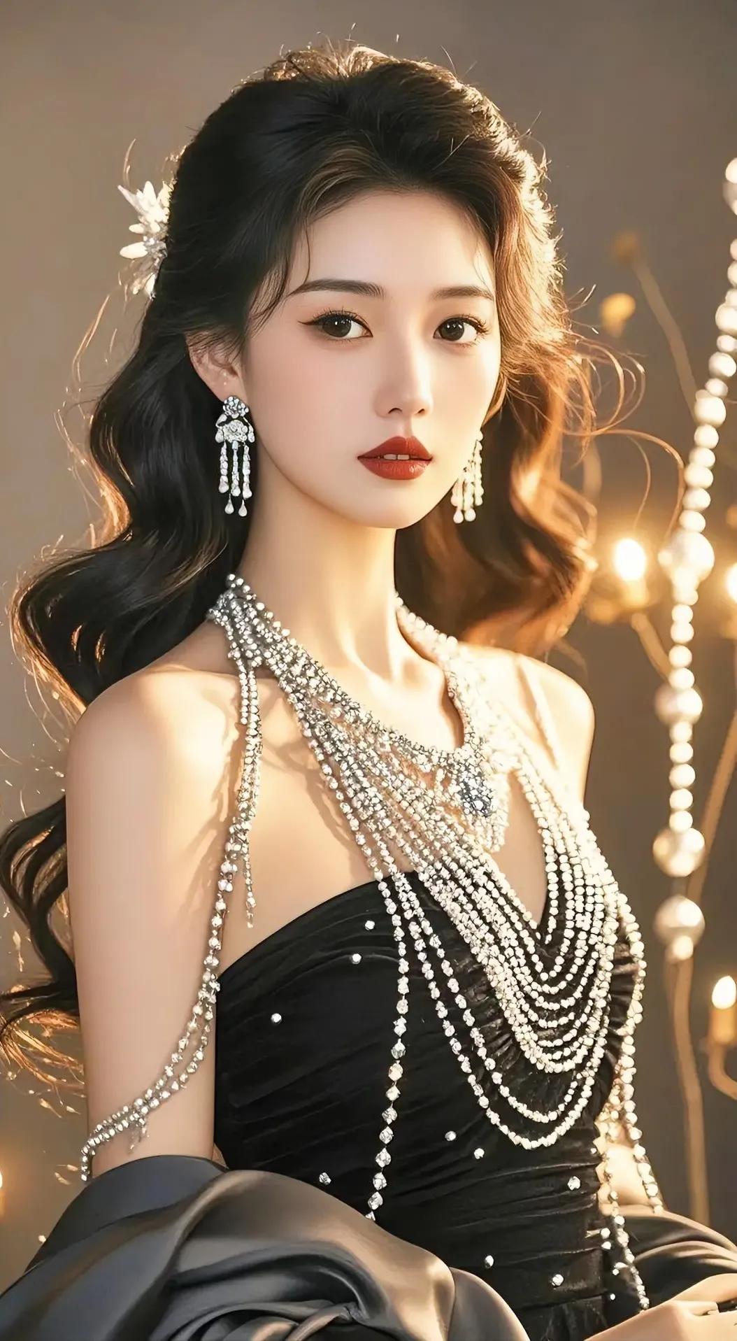 奢华珠宝闪耀，优雅黑裙惊艳全场！✨💃👠性感金奢感 绝美轻礼服 性感美出高级感