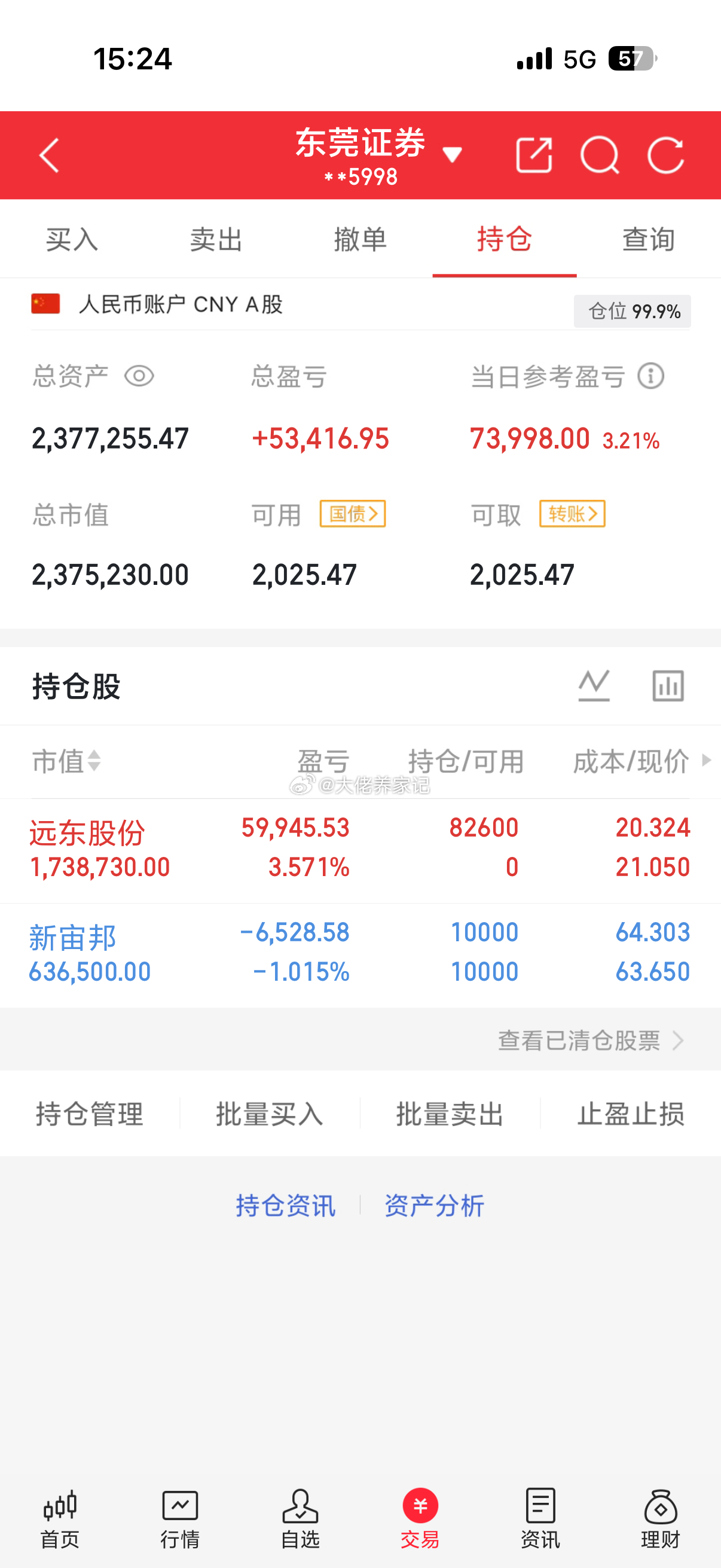 还不错！收红，你们的账户怎么样了？ ​​​