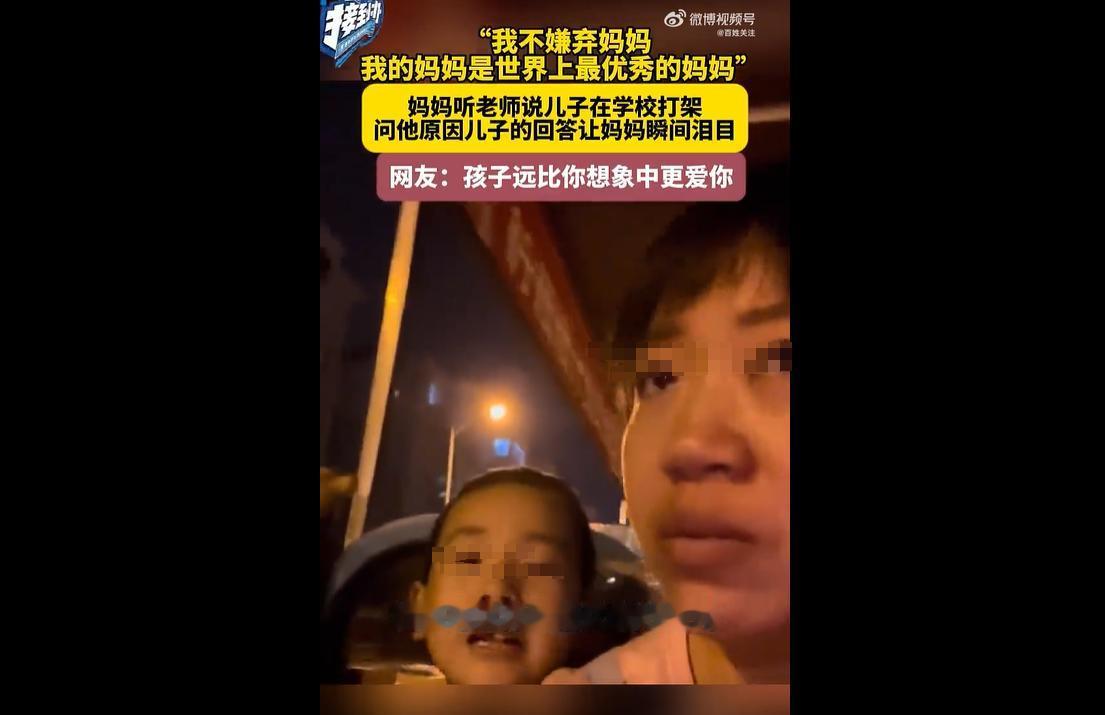近日天津，一名小男孩在学校和同学发生争执，母亲追问后得知，有同学嘲笑自己母亲摆摊
