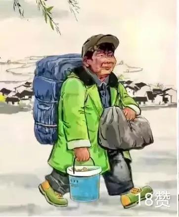 已是人间白发叟，
远赴他乡剪线头。
搬走工厂库存货，
变废为宝米五斗！