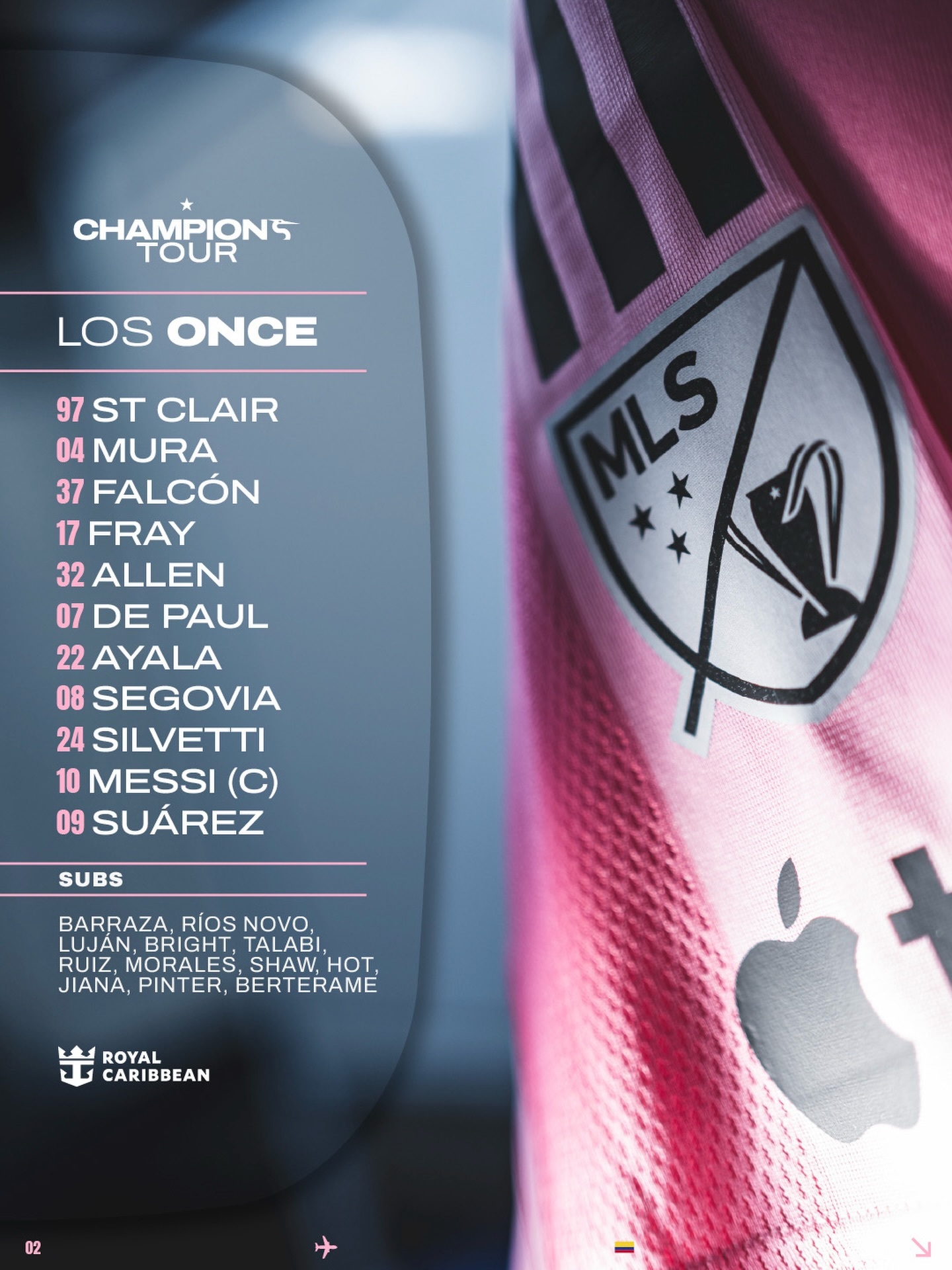 梅西领衔首发！大家都醒了咩梅西迈阿密国际 vs 国民竞技迈阿密国际vs 麦德林国