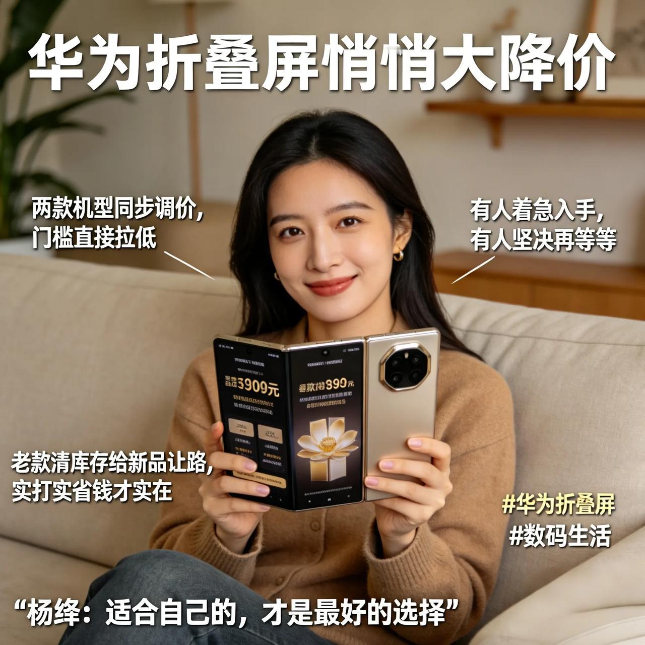 原来华为折叠屏悄悄大降价，普通人终于敢考虑了
 
真没想到，曾经动辄上万的华为折
