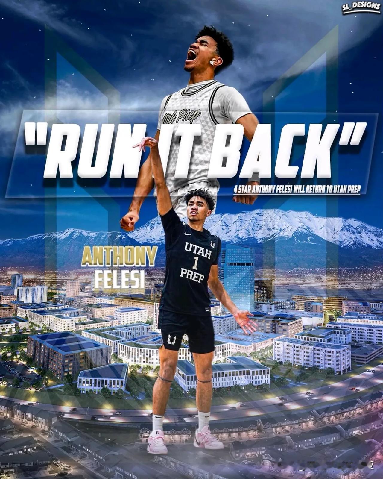四星后卫Anthony Felesi宣布高四赛季继续留在犹他州Utah Prep