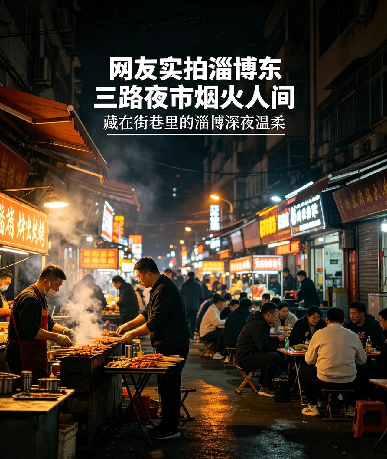 网友实拍淄博东三路夜市烟火人间

 
藏在街巷里的淄博深夜温柔