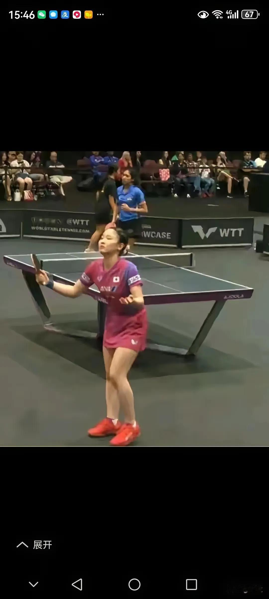 对张本美和绝不能掉以轻心！
大家都知道，张本美和来美国比国乒要晚几天，她也面临着