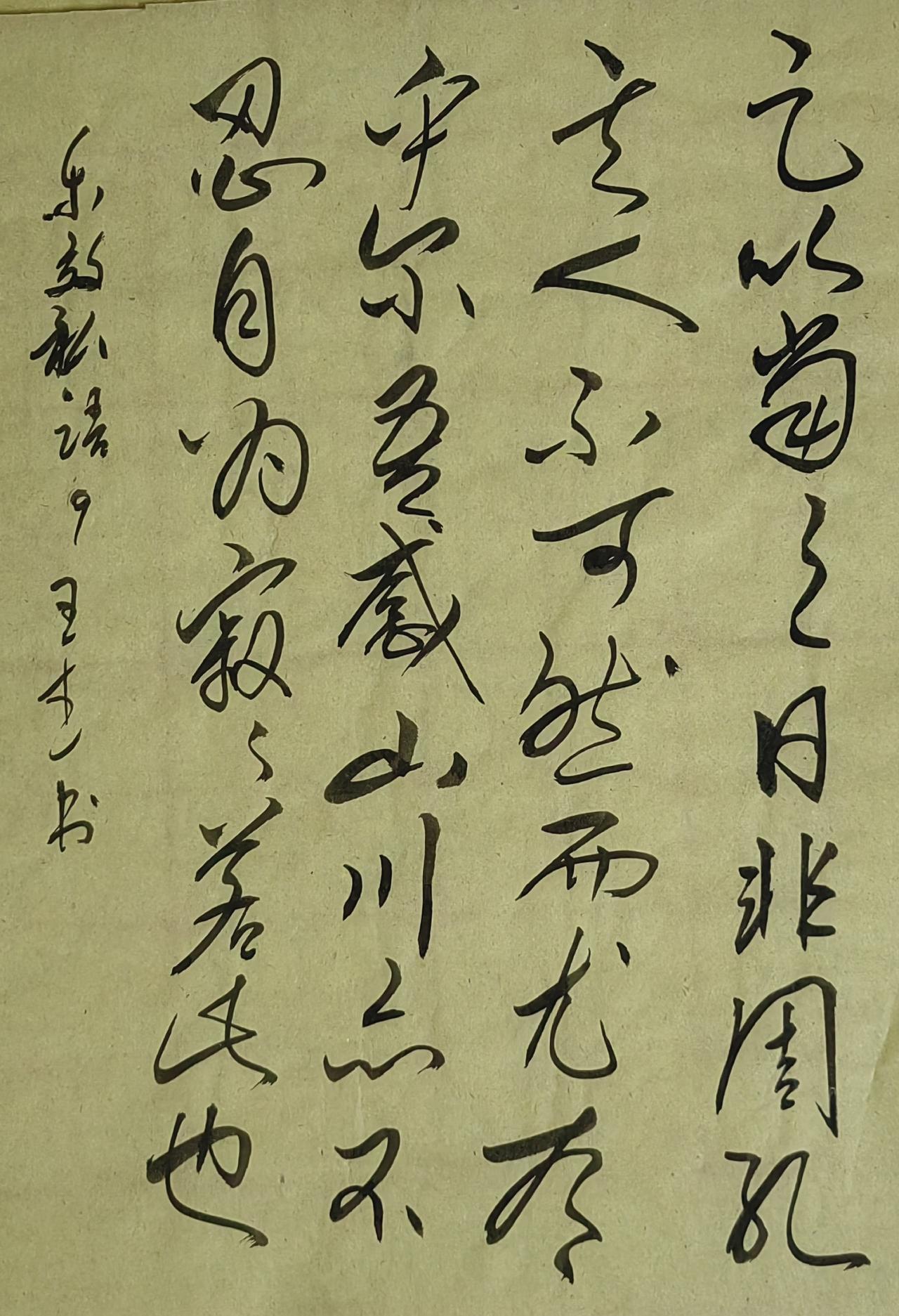 大家来交流讨论草书今草