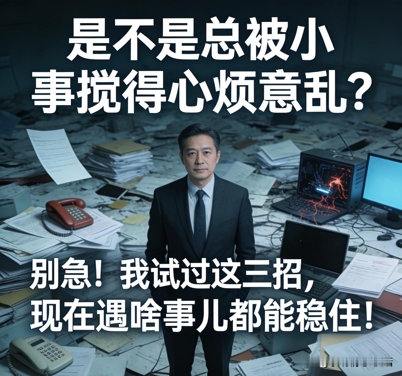 想活得淡定？亲测这三招超管用，看完不再心慌！
“是否总被小事扰得心烦？别愁！我用