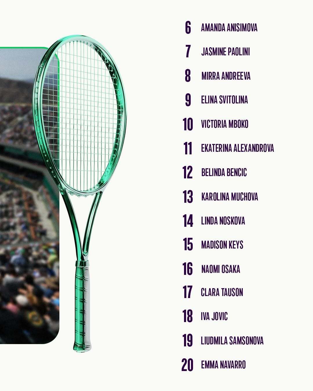 下一站：加州沙漠 🏜️WTA1000印第安维尔斯站即将到来，你最期待谁的表现呢