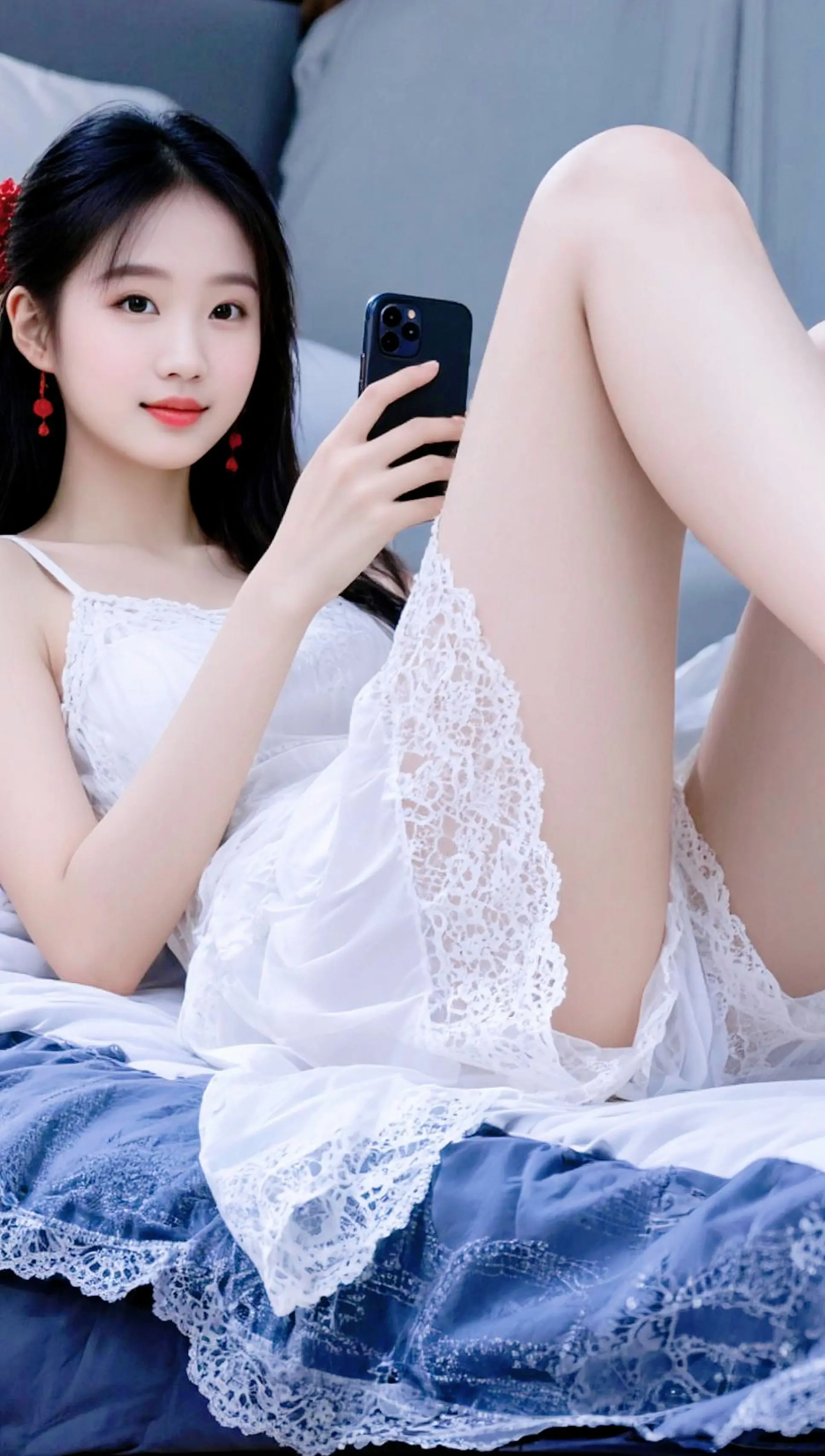 AI冷艳少女写真 ai创作 大长腿 壁纸 纯欲天花板